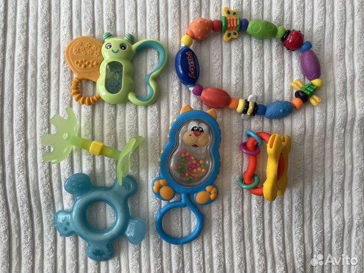Прорезыватели pigeon, chicco, nuby
