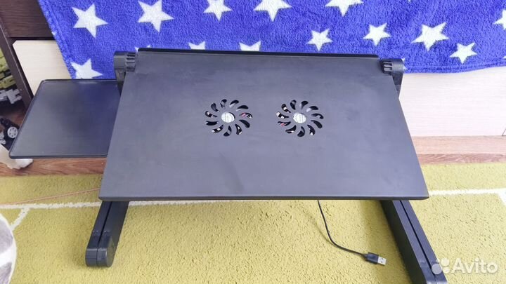 Подставка под ноутбук с 2- мя вентиляторами