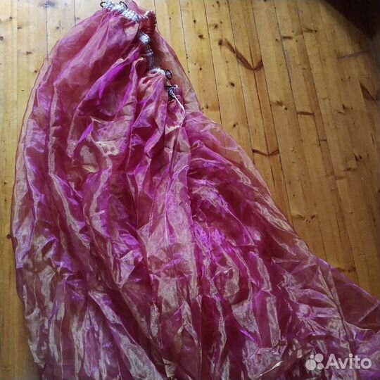 Шторы органза, шторы в цветочек, тюль 4м