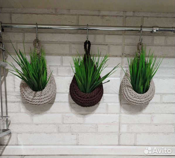 Интерьерная корзина кашпо