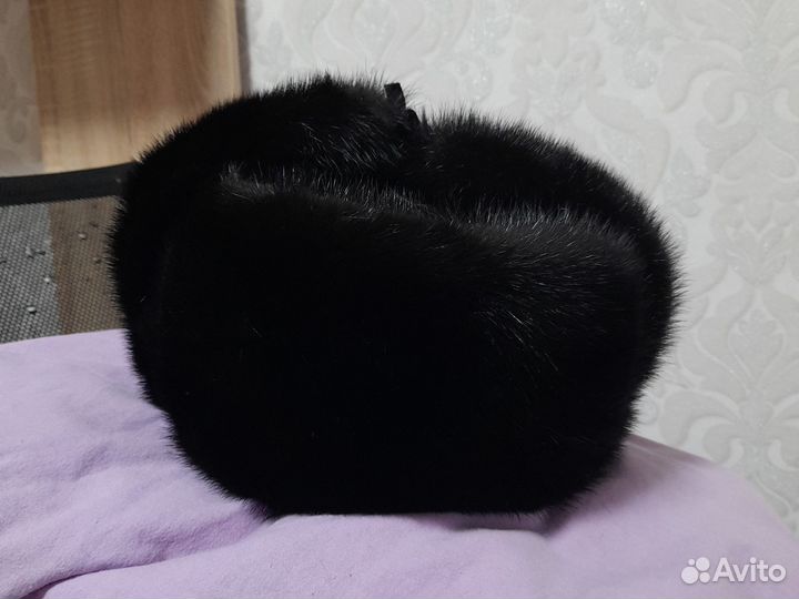 Норковая шапка мужская