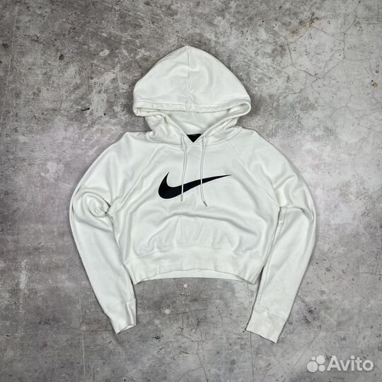 Худи Кроп Nike Big Swoosh Женское (Adidas Puma)
