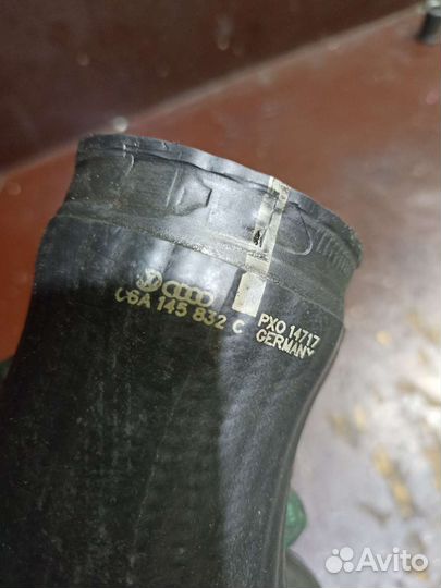 Патрубок интеркулера skoda octavia 1,8т agu