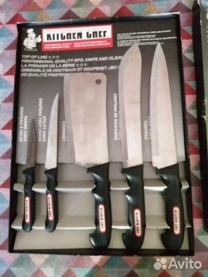 Набор кухонных ножей новый