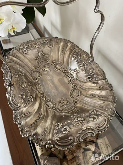 Старинная ваза для фруктов/блюдо. Англия