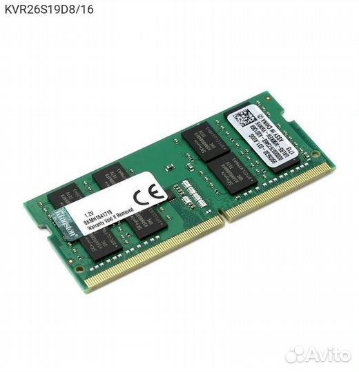 Модуль памяти Kingston valueram 16GB sodimm DDR4 2