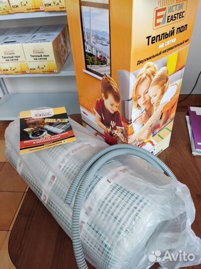 Электрический теплый пол под плитку 10м.кв