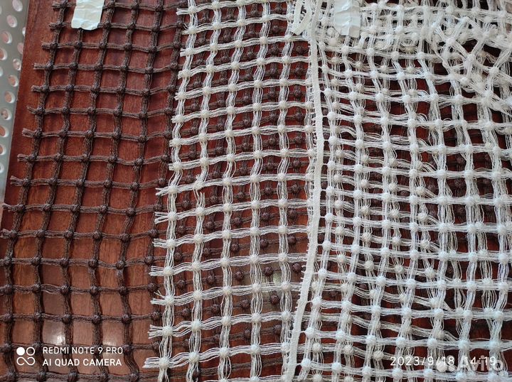 Фактурная ткань сетка отрезы 3 шт