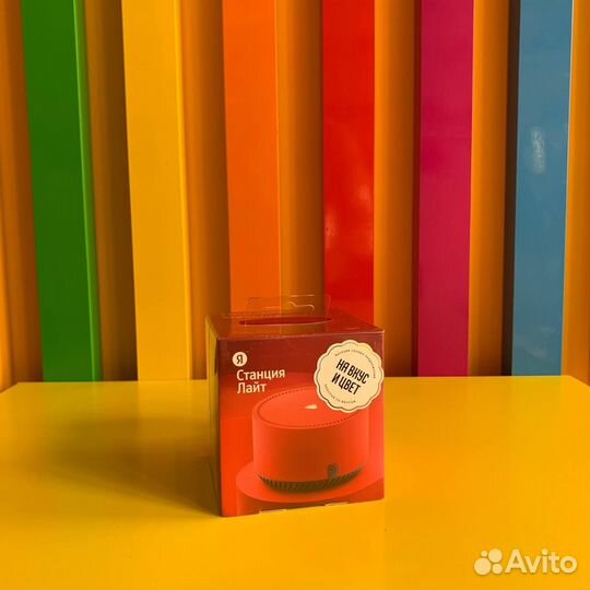 Умная колонка Яндекс станция Лайт Красный