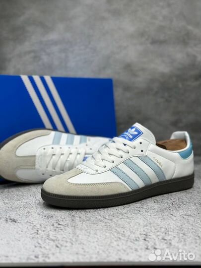 Кроссовки Adidas Samba White-Blue