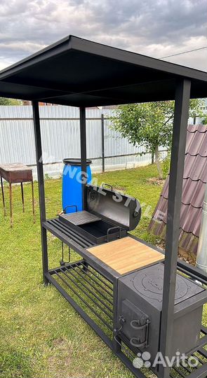 Мангал с крышей