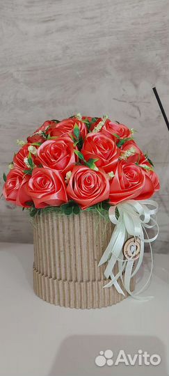 Букет из атласных лент