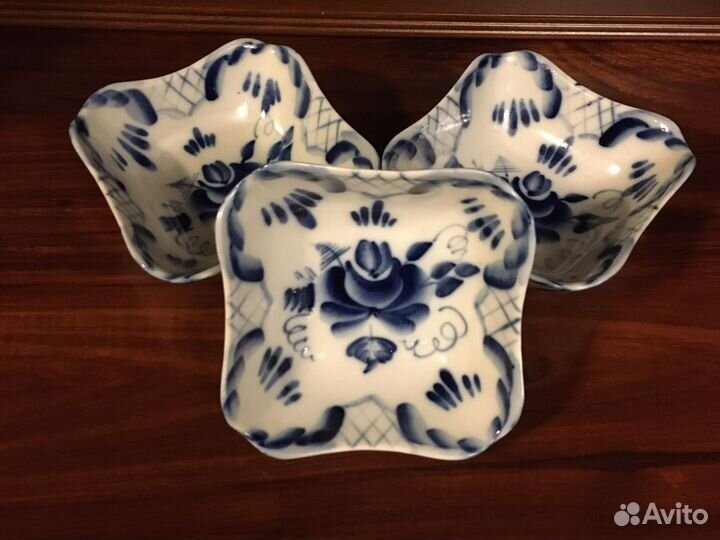 Салатники, креманки Гжель