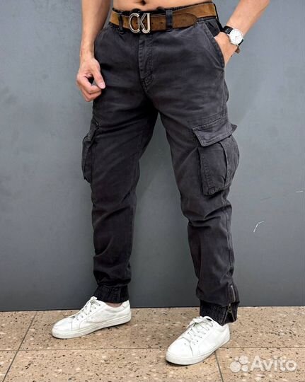 Джинсовые джогеры мужские