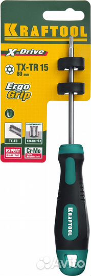 Отвертка (250077-15-080), kraftool Х-Drive, TX HO