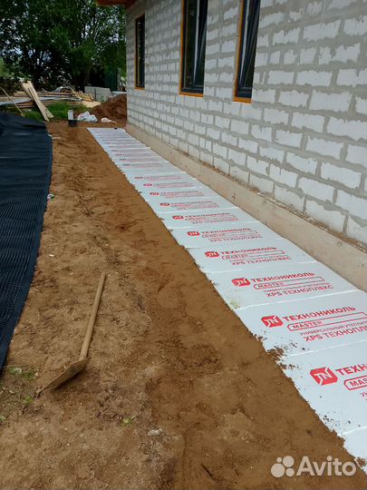 Строительство отмостки дома
