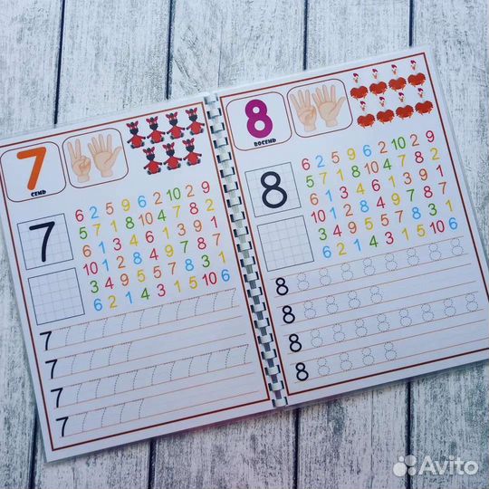 Цифры И счёт (тетрадь пиши-стирай)