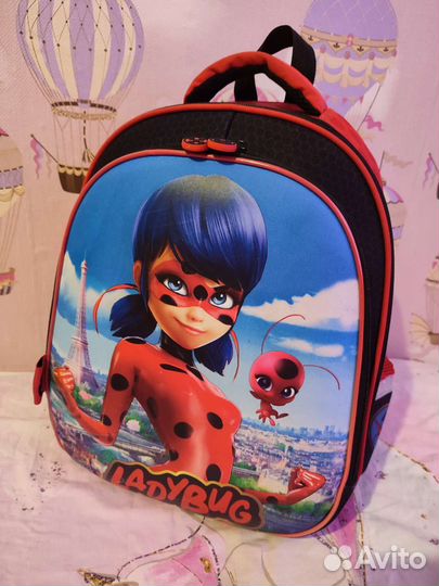 Ранец школьный рюкзак Леди Баг, мешок, пенал
