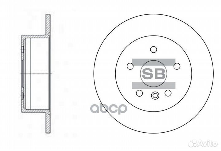 SD4016 диск тормозной задний Toyota Camry, Lex