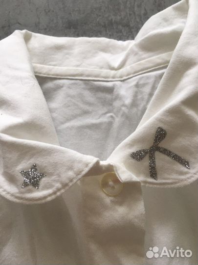 Блузка белая для девочки Lapin house