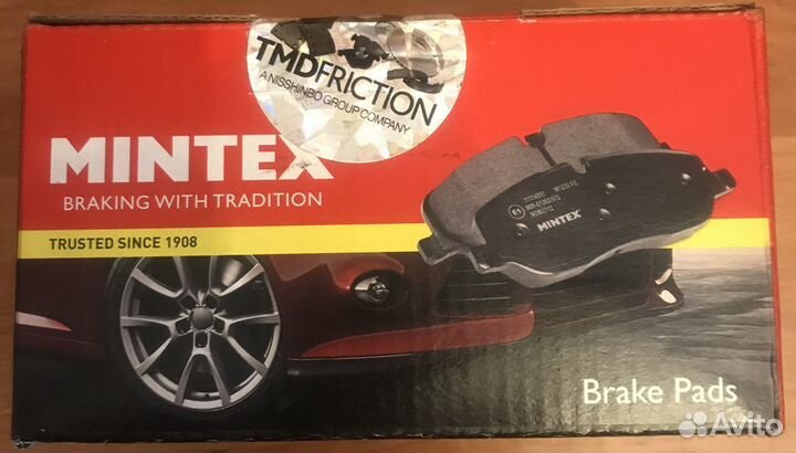 Колодки Тормозные Дисковые Mintex передние