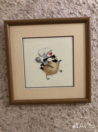 Вышитая картина «Повар»