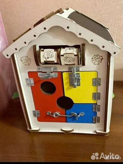 Бизиборд домик со светом большой