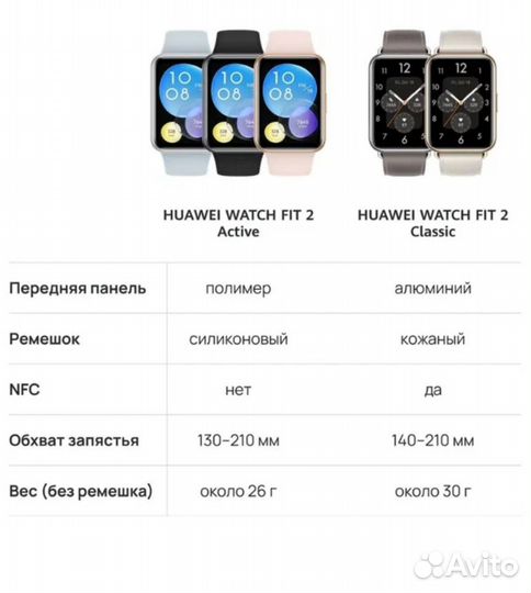 Huawei Watch Fit2 Active, Classic EAC новые