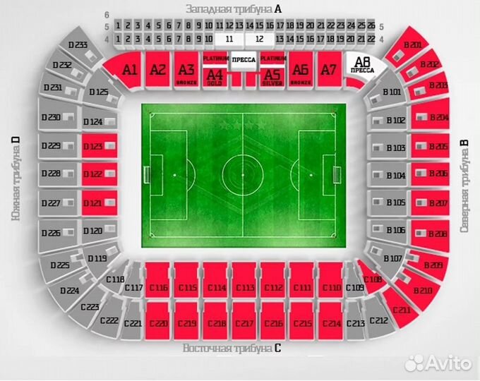 Билеты Спартак - Зенит
