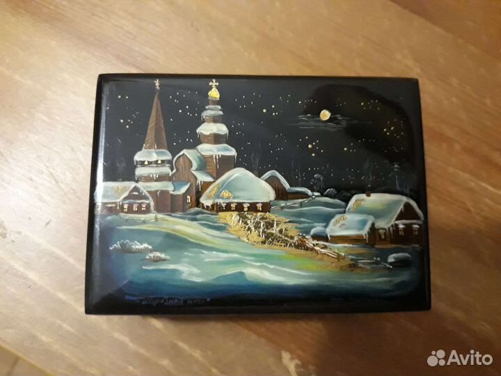 Шкатулка. Роспись. Дерево. Лак