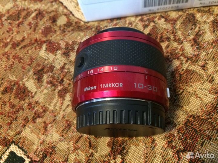 Фотоаппарат nikon 1 J1 + 10-30mm VR Red vva155k00