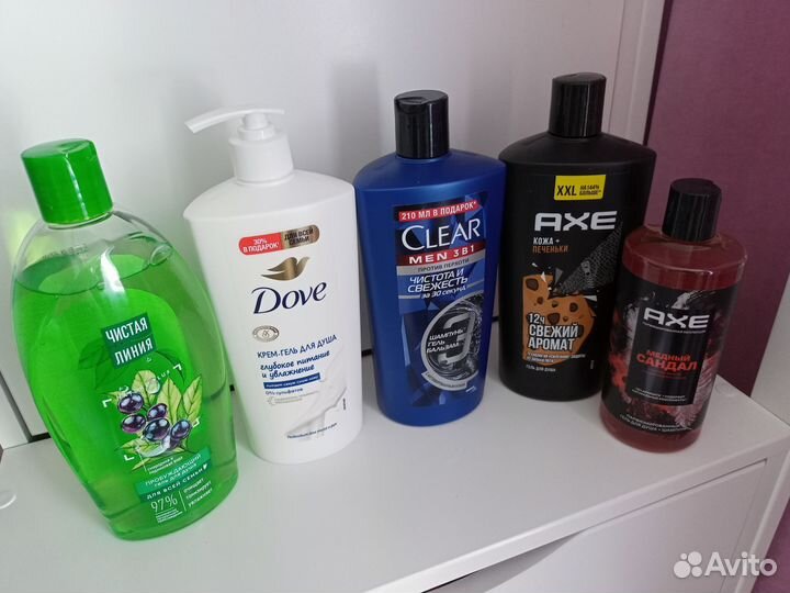Гели для душа новые