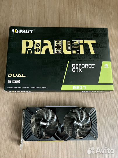Видеокарта Palit GTX1660 dual 6G