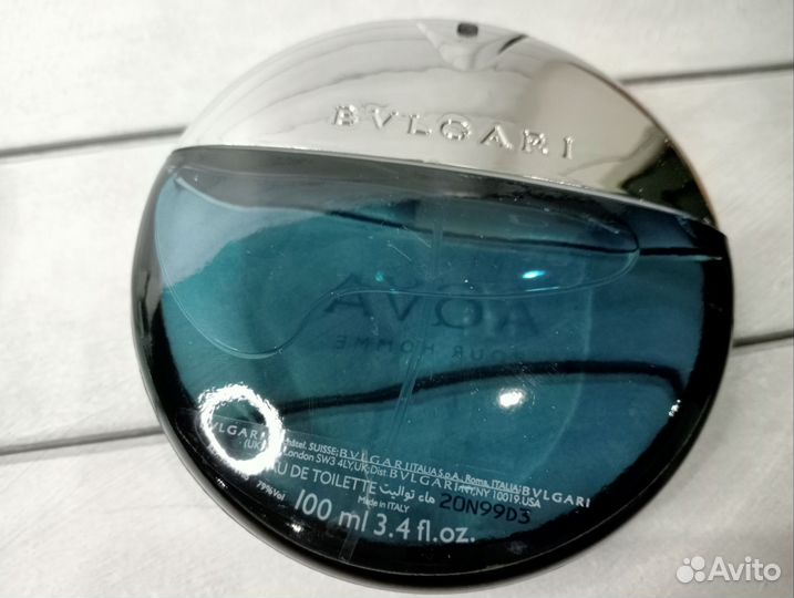 Bvlgari aqva pour homme 100 мл тестер с витрины