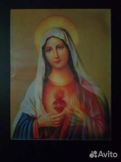 Икона меняющая изображение Христа на Богородицу