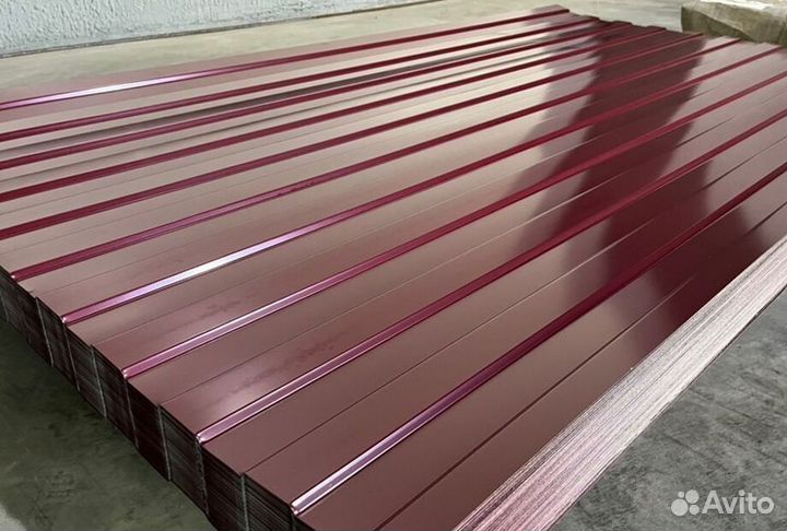 Профлист для забора С8 Ral 3005 (0.3) пф3757