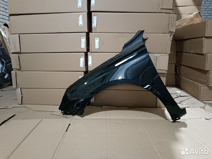 Крыло левое Лада Веста черный - черная жемчужина