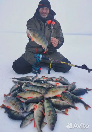 Шуруповерт для ледобура рыбалки Ludyvi 120N.m