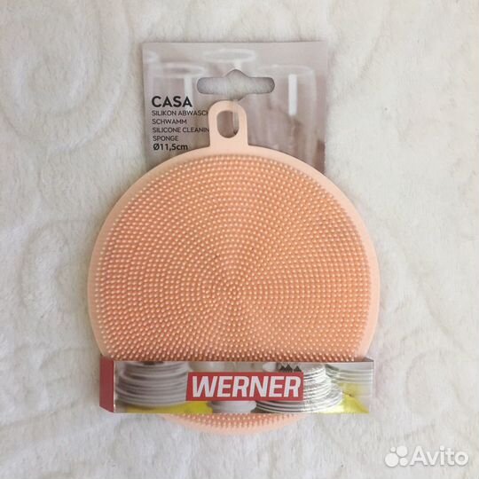 Силиконовая губка для мытья посуды werner