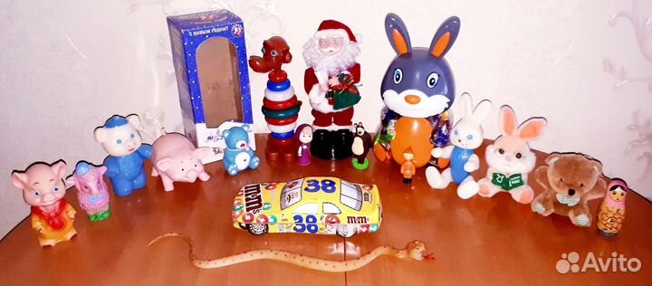 Мягкие игрушки ссср,зайцы,лошадки, дед мороз
