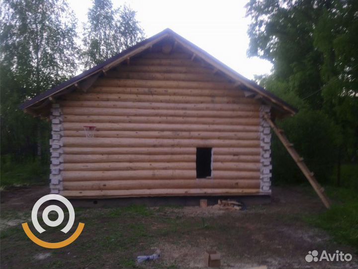 Сруб ручной рубки