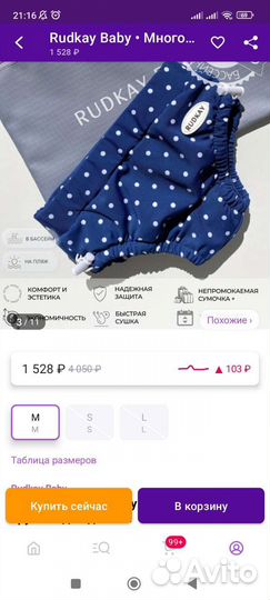 Трусики для плавания