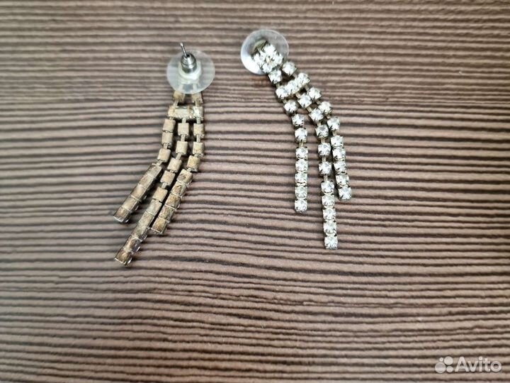 Подвеска сережки блестящие