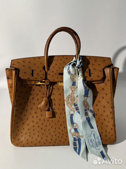 Сумка Hermes Birkin 35 оригинал,страус