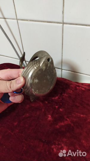 Винтажная посеребренная фигурка лебедя