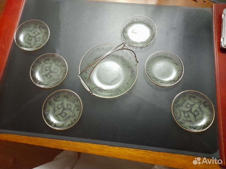 Десертный набор стекло СССР