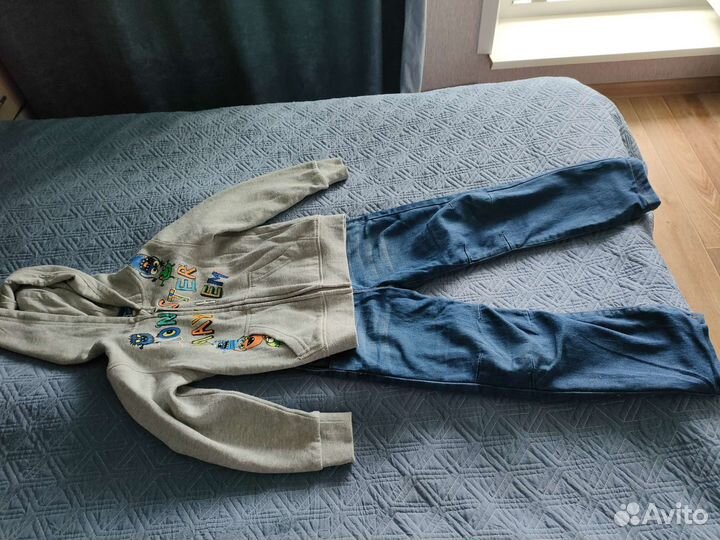 Теплые вещи для мальчика пакетом 5-6лет (110-116)