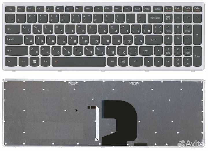 Клавиатура для ноутбука Lenovo Z500 P500 c подсве