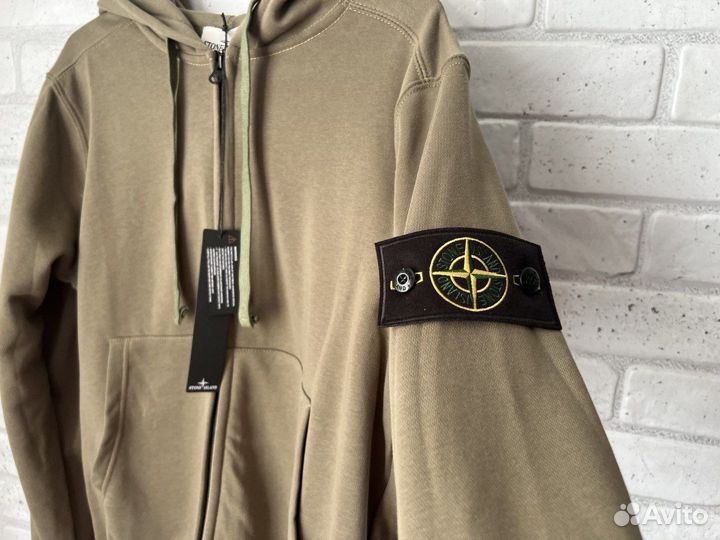 Зип худи stone island черная