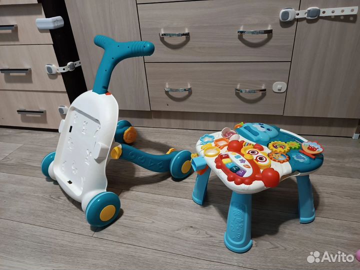 Ходунки каталка 2 в 1 со столиком